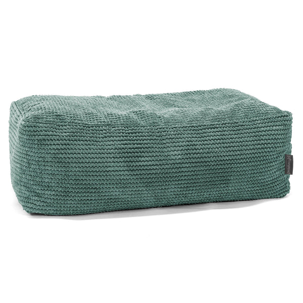 Gros Repose Pied - Velours Côtelé Gaufré Vert Mousse 01