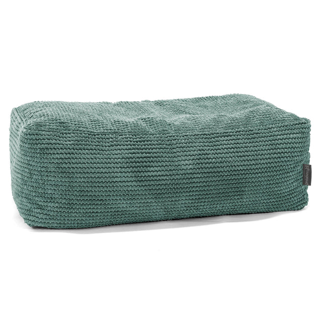 Gros Repose Pied - Velours Côtelé Gaufré Vert Mousse 01