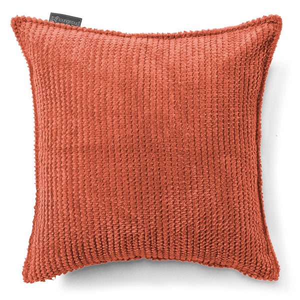 Housse de Coussin 47 x 47cm - Velours Côtelé Gaufré Citrouille 01
