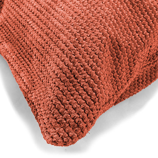 Housse de Coussin Rectangulaire Géant 40 x 70cm - Velours Côtelé Gaufré Citrouille 02