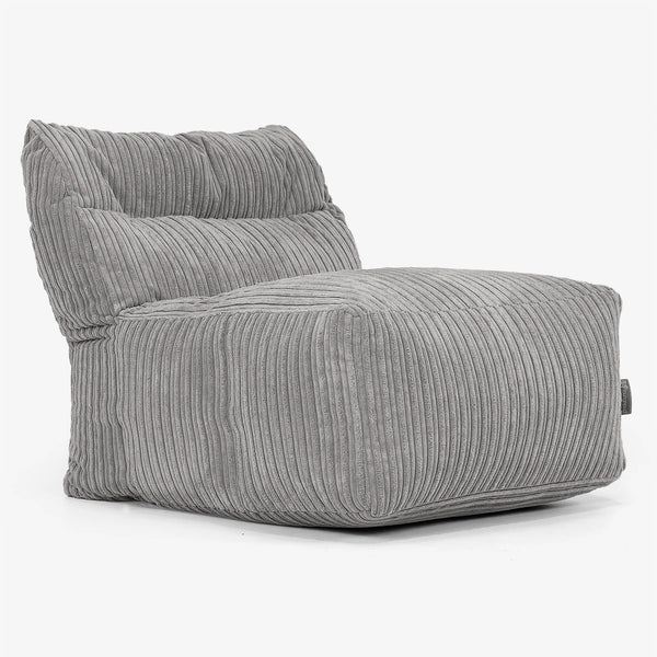 Modulaire Canapé Pouf, Élément Central - Côtelé Anthracite 01