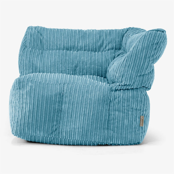 Modulaire Canapé Pouf, Élément Angle Droit Housse de Remplacement - Côtelé 01