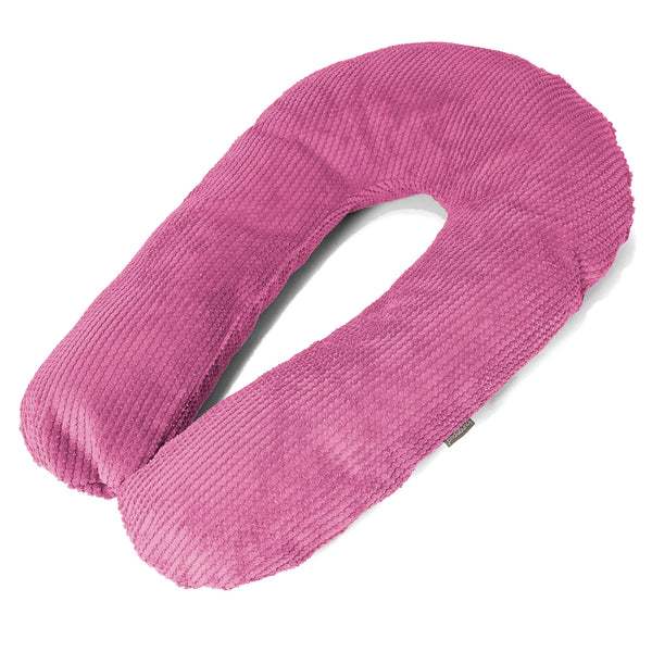Oreiller Câlin - Velours Côtelé Gaufré Rose 01