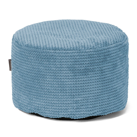 Petit Repose - Velours Côtelé Gaufré Bleu Ciel 01