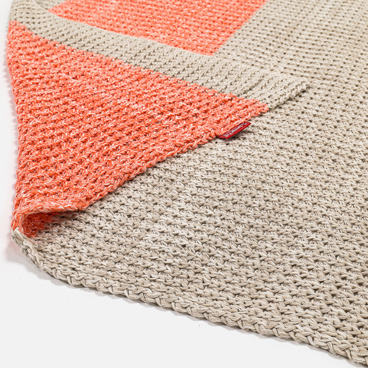 Couverture / Plaid - Tricoté Chester Rose 02