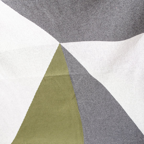 Couverture / Plaid - Tricoté Colourblock Abstrait Gris 02