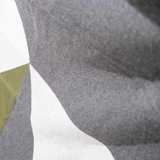 Couverture / Plaid - Tricoté Colourblock Abstrait Gris 04