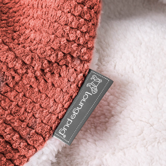 Plaid / Couverture Sherpa - Velours Côtelé Gaufré Citrouille 04