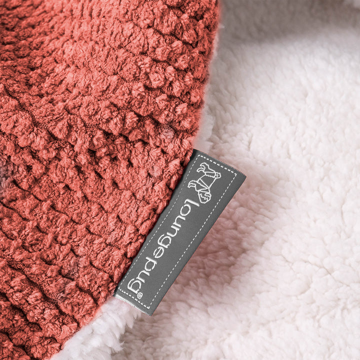 Plaid / Couverture Sherpa - Velours Côtelé Gaufré Citrouille 04
