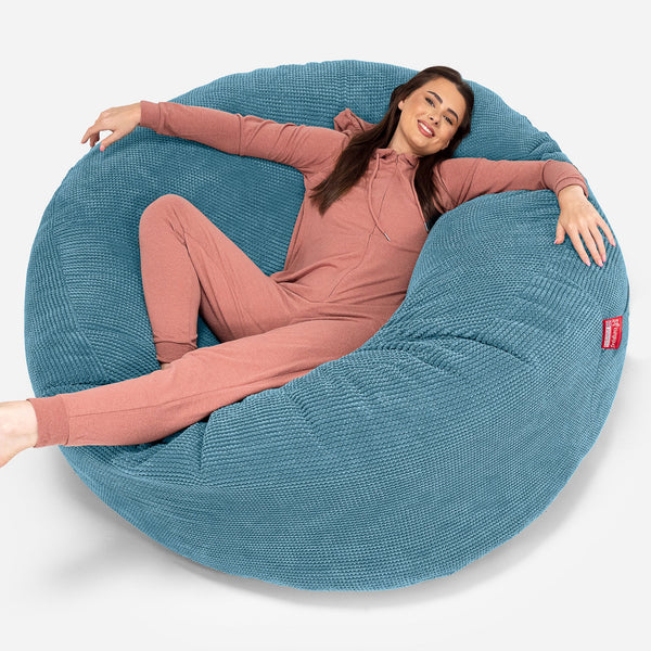 Canapé Pouf Géant Grande Mammouth Housse de Remplacement - Velours Côtelé Gaufré 01
