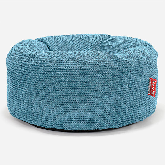 Pouf Design Rond Housse de Remplacement - Velours Côtelé Gaufré 01