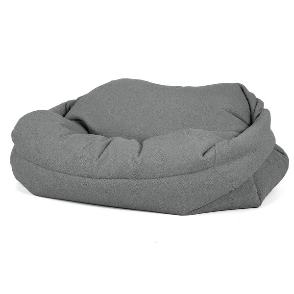 Pouf Canapé Sabine - Bouclé Gris