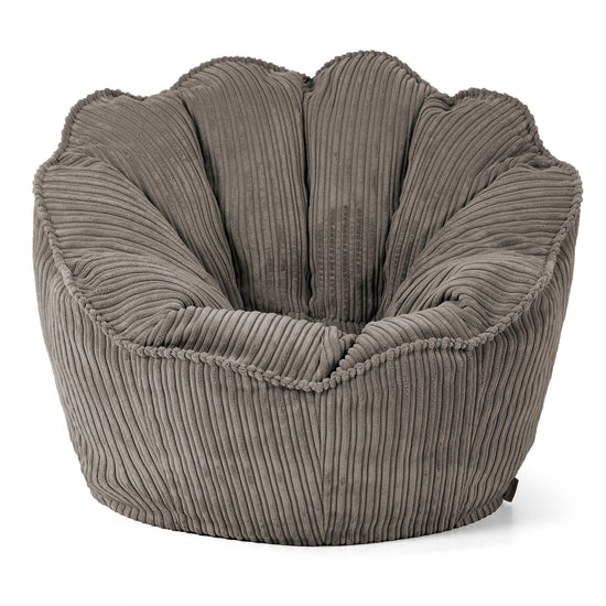 Pouf Fauteuil Natalia Sacco - Côtelé Anthracite 01