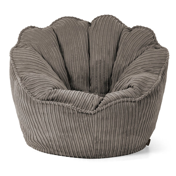 Pouf Fauteuil Natalia Sacco - Côtelé Anthracite 01