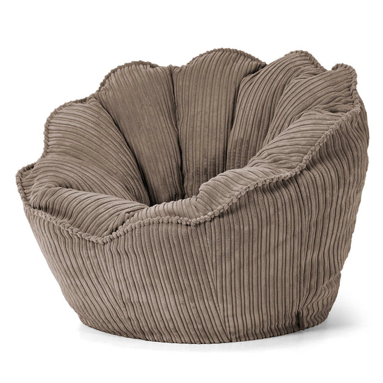 Pouf Fauteuil Natalia Sacco - Côtelé Grège 02