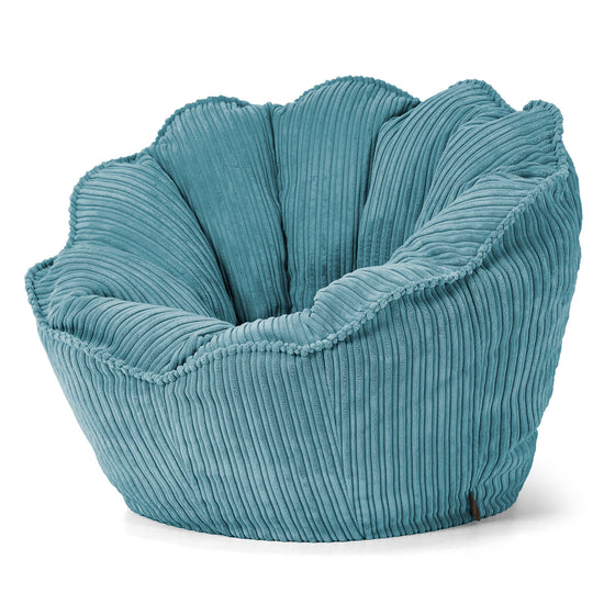 Pouf Fauteuil Natalia Sacco - Côtelé Mer Égée 02