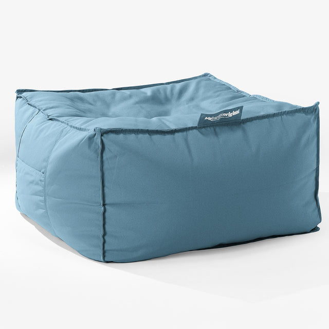 Big Bertha Original, SoleiStorm™ Ultra 2000 h+ Gros Pouf Carré, Extérieur, Olefin Bébé Bleu
