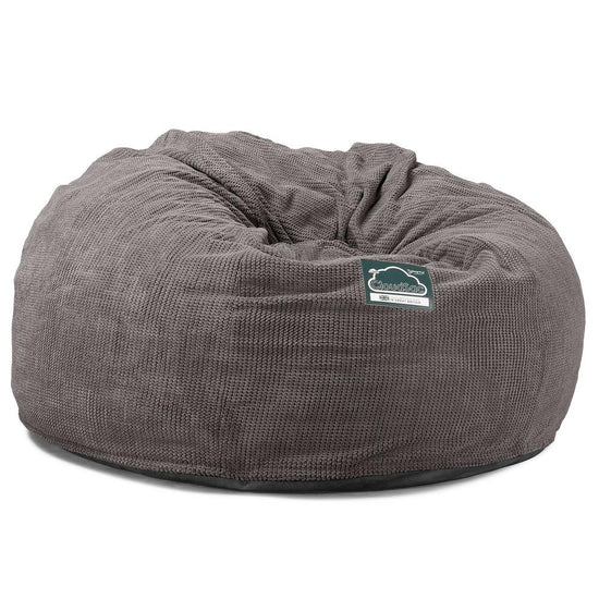 Lounge Pug, CloudSac 1010 XXL, Canapé Pouf Géant XXL à Mémoire de Forme, Gros Pouf Sofa, Velours Côtelé Gaufré Anthracite