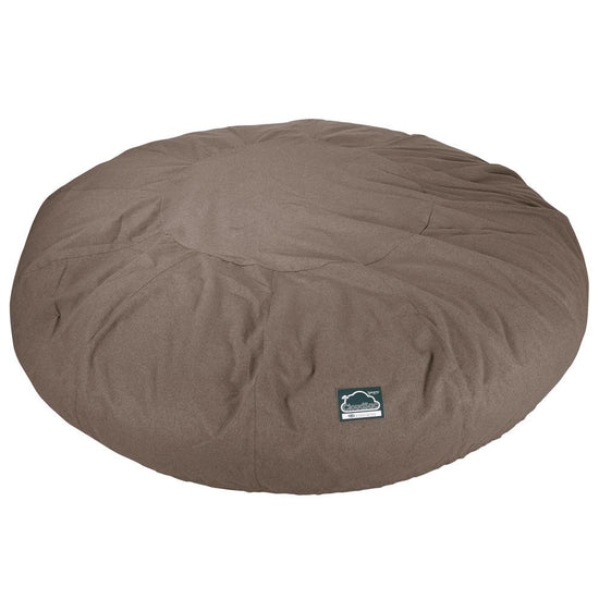 Lounge Pug, CloudSac 5000 XXXXXL, Canapé Pouf Titanesque à Mémoire de Forme, Gros Pouf Sofa, Interalli Laine Biscuit