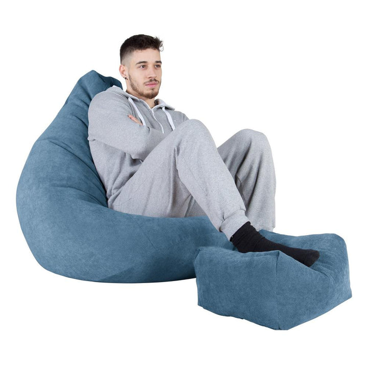 LOUNGE PUG - Pouf Poire Gamer - Poire - Gaufre Mer Égéé