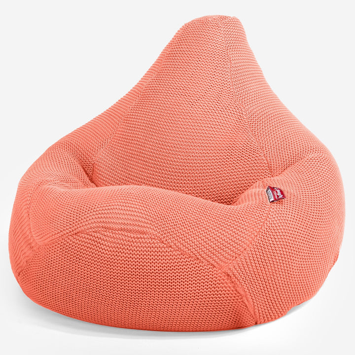 LOUNGE PUG - Pouf Poire Gamer - Poire - Ellos Tricoté Corail