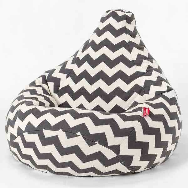 LOUNGE PUG - Pouf Poire Gamer - Poire - Tricoté Aztèque