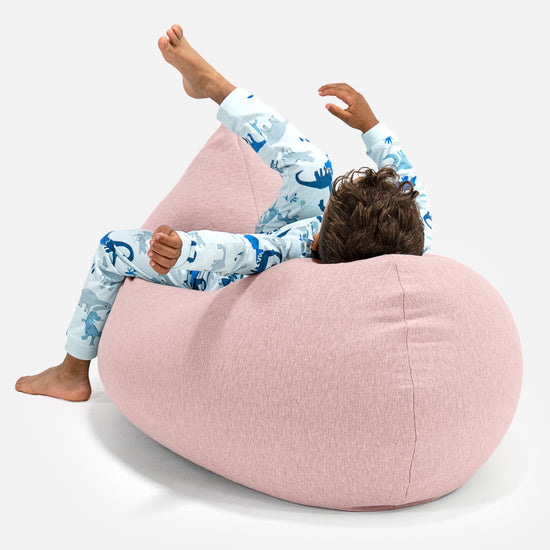 Grand Pouf pour Enfants 2-6 ans - Coton Élastique Bébé Rose 04