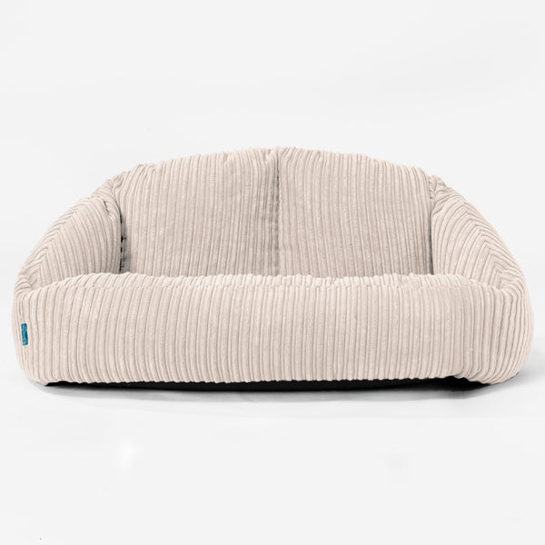 Pouf Canapé Bubble pour Enfants - Côtelé Ivoire 01