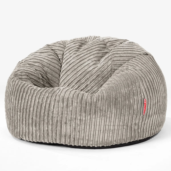 CloudSac 200 Pouf Géant Enfant à Mémoire de Forme 2-12 ans - Côtelé Vison 01