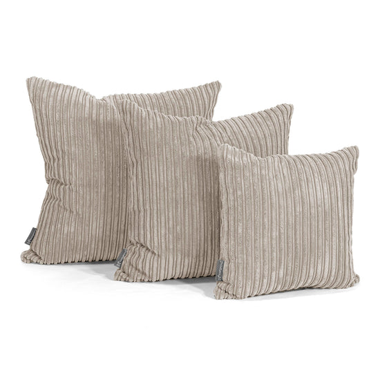 Coussin 47 x 47cm - Côtelé Vison 02
