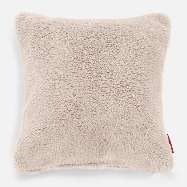 Coussin 47 x 47cm - Fausse Fourrure Nounours Vison 01
