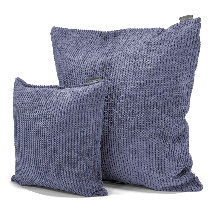 Coussin 47 x 47cm - Velours Côtelé Gaufré Violet 02