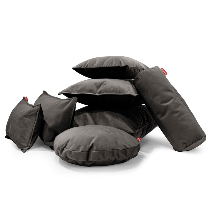 Coussin 47 x 47cm - Velours Anthracite 04