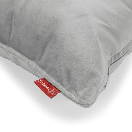 Coussin 47 x 47cm - Velours Argent 03