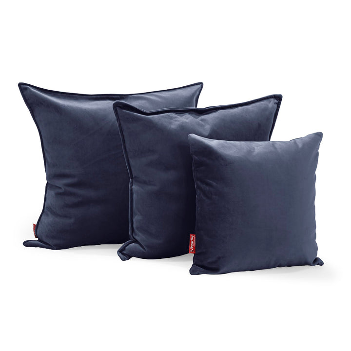 Coussin 47 x 47cm - Velours Bleu Marine 02