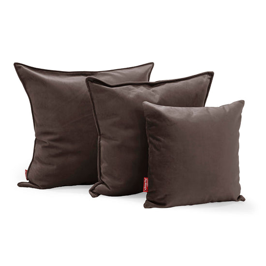 Coussin 47 x 47cm - Velours Espresso 02
