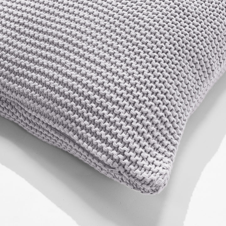 Coussin 47 x 47cm - 100% Coton Ellos Gris clair 02