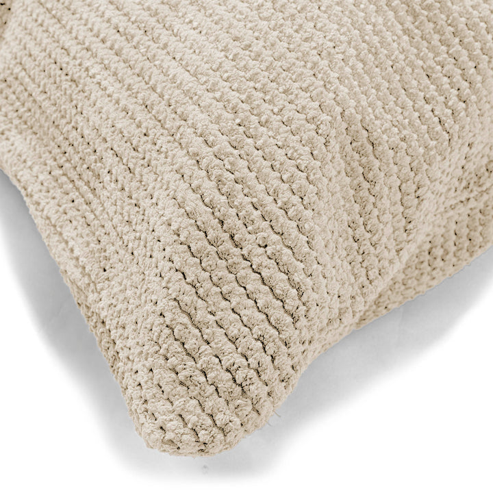 Coussin Rectangulaire 35 x 50cm - Velours Côtelé Gaufré Crème 02