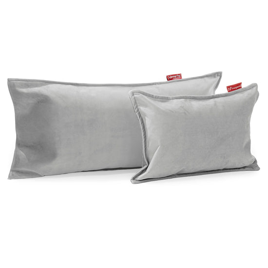 Coussin Rectangulaire 35 x 50cm - Velours Argent 03