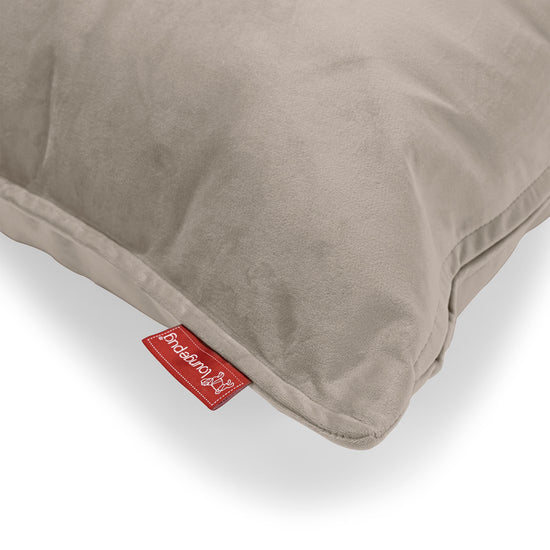 Coussin Rond 50cm - Velours Vison 02