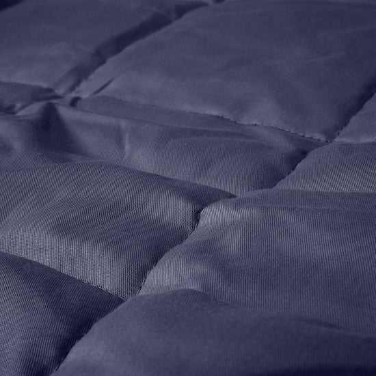 Couverture Lestée pour Adultes - Coton Bleu Foncé 04