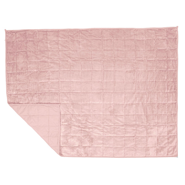 Couverture Lestée pour Adultes - Polaire sherpa Rose Pâle 01