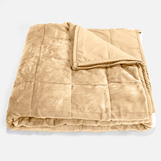 Couverture Lestée pour Adultes - Polaire sherpa Vison 01