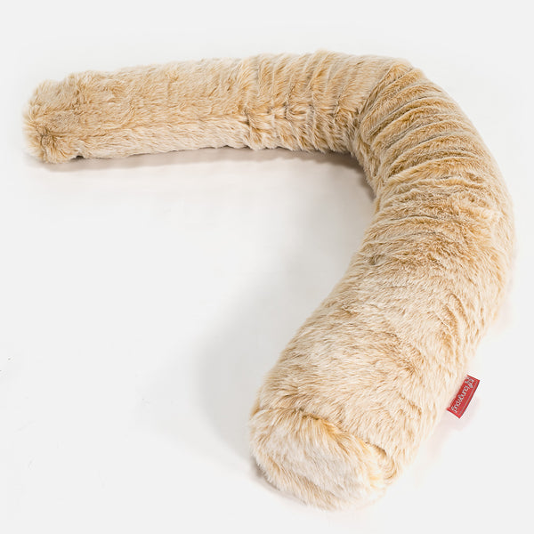 Traversin XXL - Fausse Fourrure Blanc 01