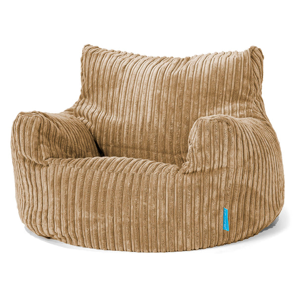 Fauteuil Pouf Enfant 3-8 ans - Côtelé Sable 01