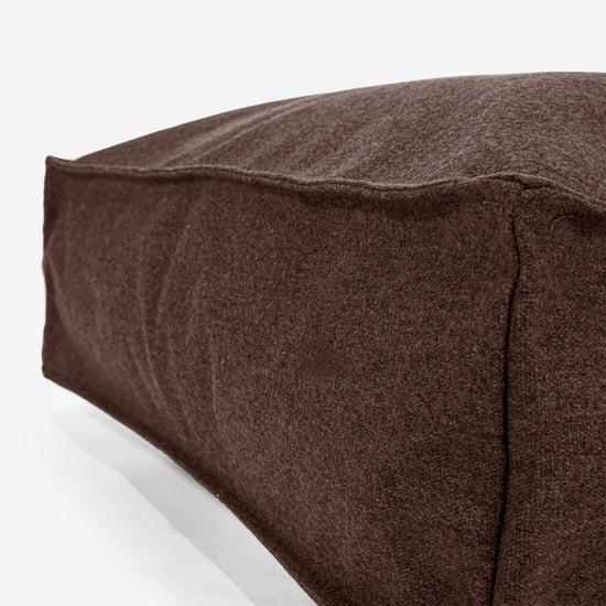 Grand Coussin de Sol - Interalli Laine Marron 02