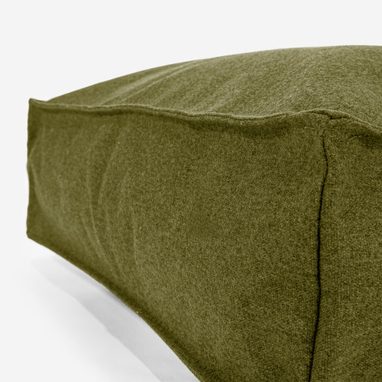 Grand Coussin de Sol - Interalli Laine Vert Acide 02