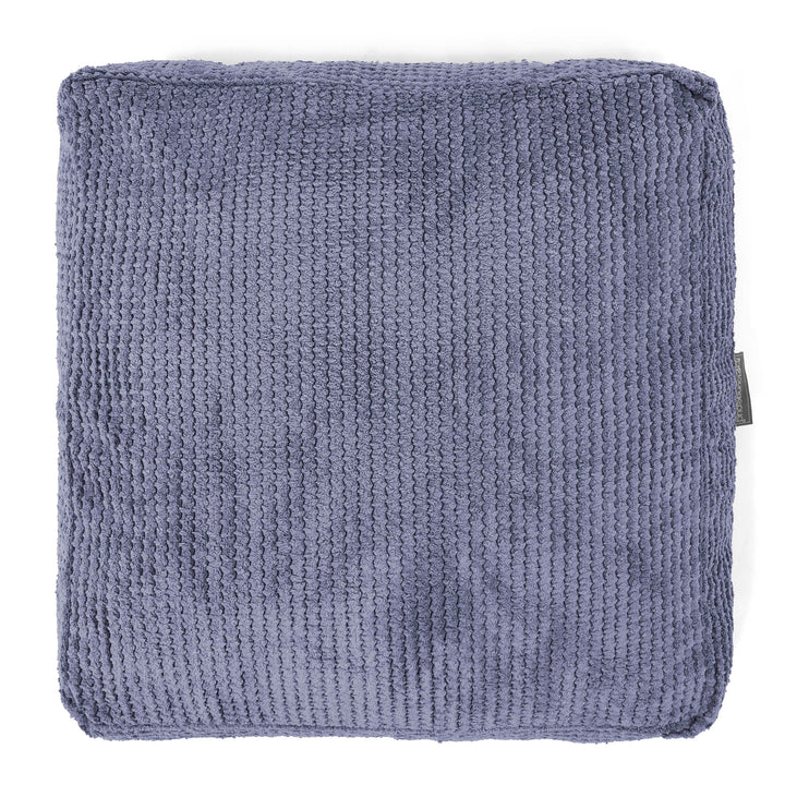 Grand Coussin de Sol - Velours Côtelé Gaufré Violet 03
