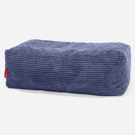 CloudSac 100 Repose-pieds à Mémoire de Forme - Velours Côtelé Gaufré Violet 01