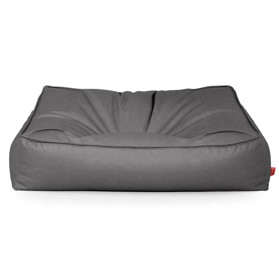 Le Canapé Pouf Doudou - Cuir Végan Gris 01